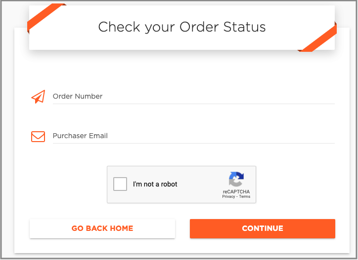 Check your order status